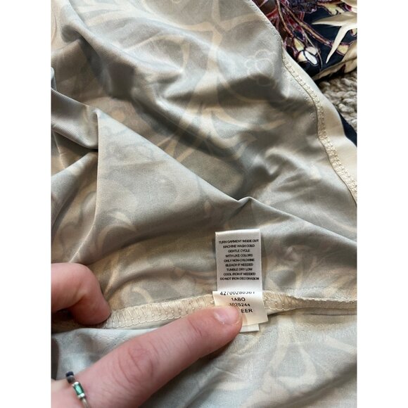 Cato Womens Floral Geometric Tunic Top Sz 18/20W Beaded Accent Boho Hippie Soft - Picture 8 of 8